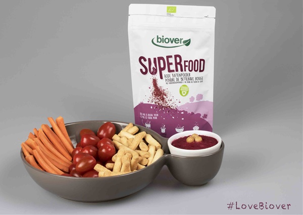Biover Superfood poudre de betterave rouge humus